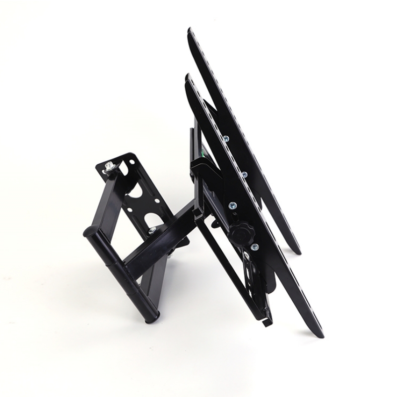 tv wall mount for 32 55 inch flat curved tvs heavy duty single articulating arms tv bracket up to vesa 400x400mm and 110 23lbs support swivel 160 tilt 15 level adjustment details 8