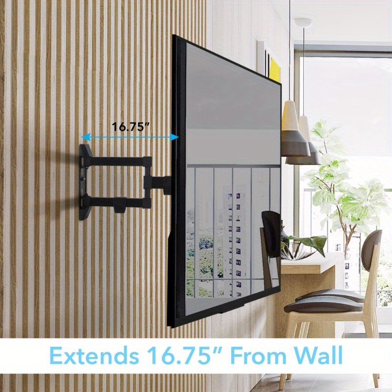 crafted steel tv mount kit built in leveler details 4