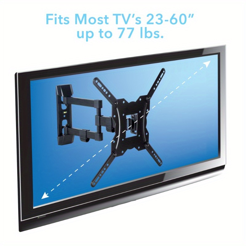 crafted steel tv mount kit built in leveler details 5