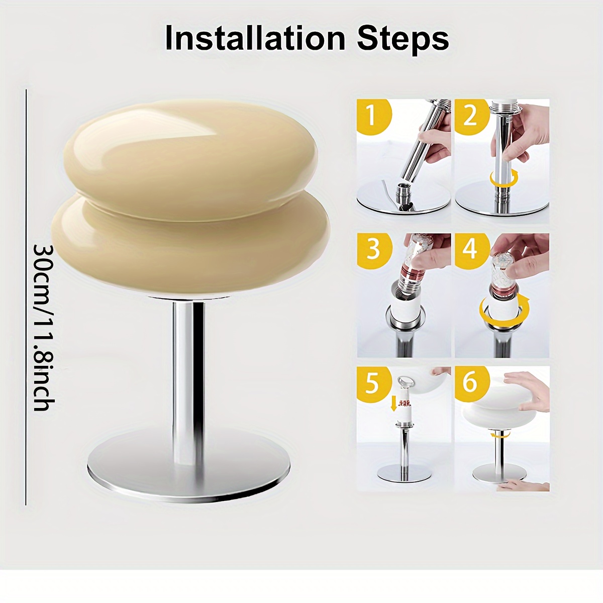 vintage mushroom shaped table lamp retro century modern design usb powered led lighting adjustable brightness suitable for bedside or living room details 4