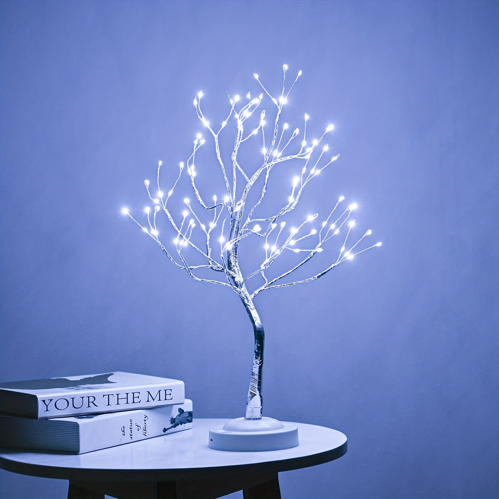 1pc 20 inch tree light 108 led battery powered timing function multiple christmas halloween festival celebration decoration eid al adha mubarak details 2