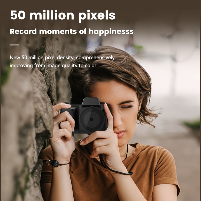 4k digital camera vlogging camera mini cameras for photography with auto focus 2 2 inch flip screen 16x resist shaking 5000 megapixels professional video camera cool essensials details 6